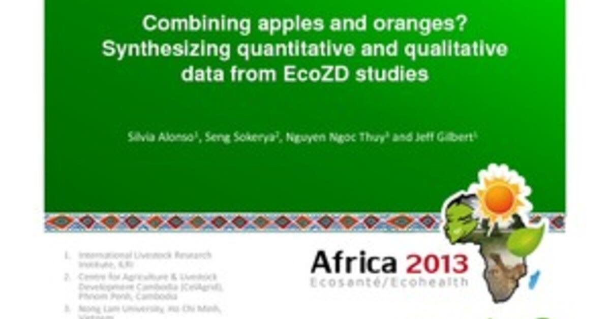 Combining apples and oranges? Synthesizing quantitative and qualitative